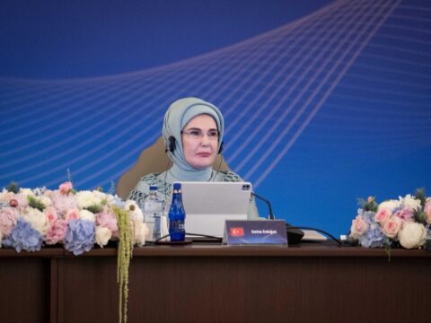 Emine erdoganin nato marjinda bulusturdugu lider esleri cocuklar teknoloji ve guvenlik konusunu ele aldi jsefIj6P